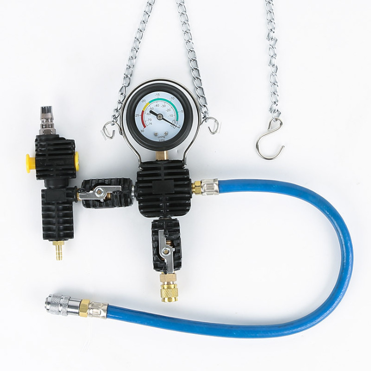 27 herramientas de prueba de fugas de presión del tanque de agua del automóvil anticongelante líquido de reemplazo del relleno del medidor de presión del tanque de agua