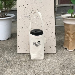 Insミルクティー手提げ袋キャンバス環境保護カップセット保温カップセットガラスカップセットミルクティー袋キャンバス