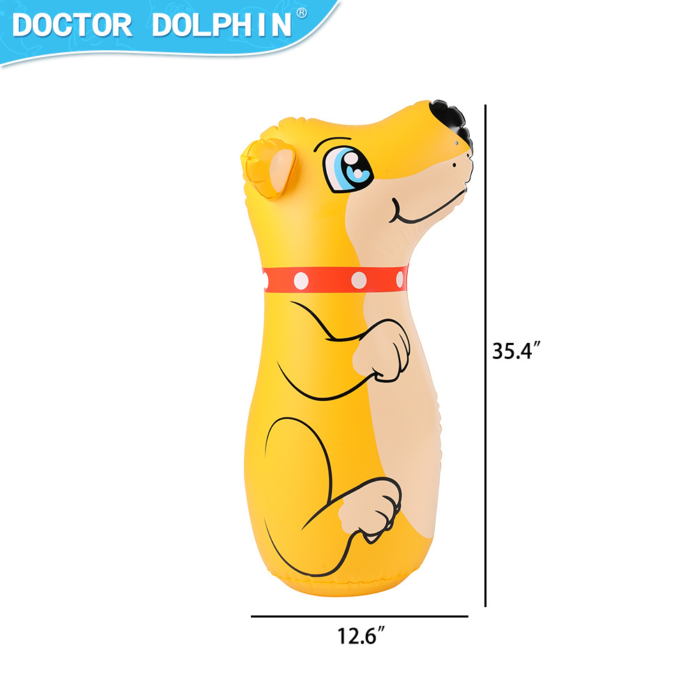 Doctor Dolphin | Vaso inflable para niños 120cm columna de boxeo 90cm columna de boxeo para niños columna de boxeo inflable para niños