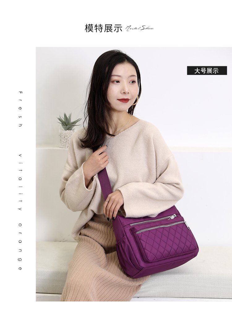 New casual single-shoulder crossbody bag, Oxford fabric bag, simple and fashionable European and American women's bag, cross-border one-piece delivery worldwide undefined