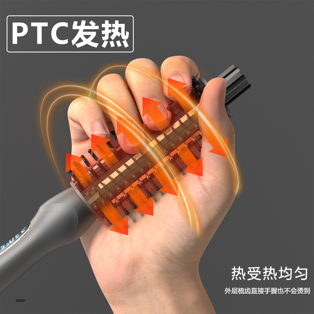 8603A-LX eléctrica curling peine cuidado del cabello corto calefacción eléctrica peine mullido perm curling peine hebilla interior no duele el pelo recto peine image 5
