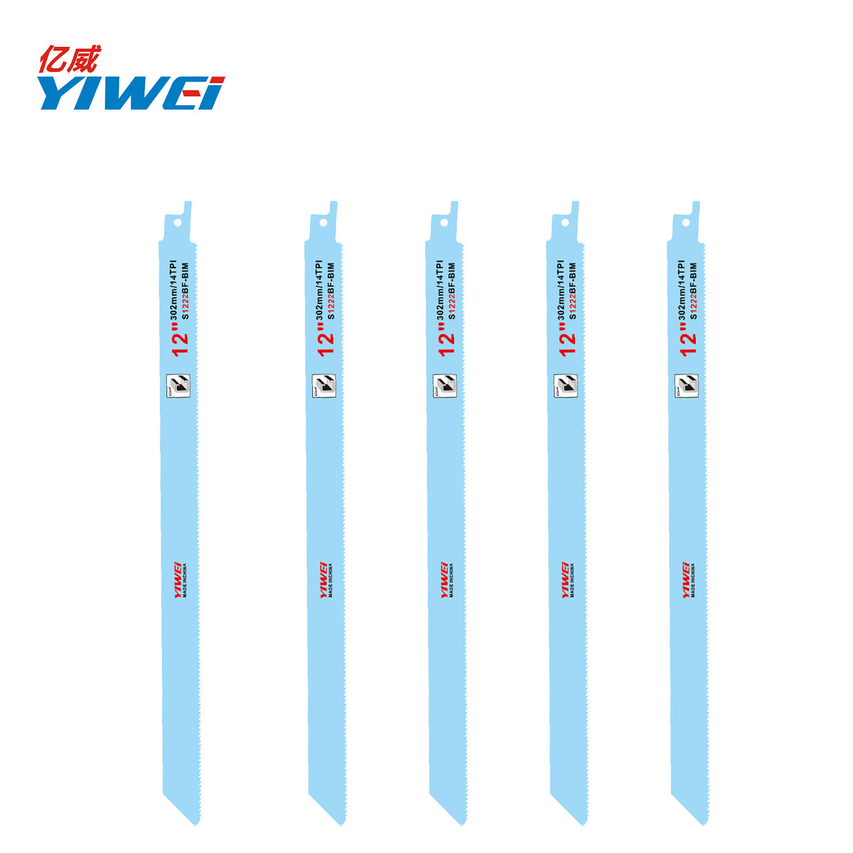 批发直供S1222BF往复锯片 双金属铣制侧齿曲线马刀锯条柔韧平切割