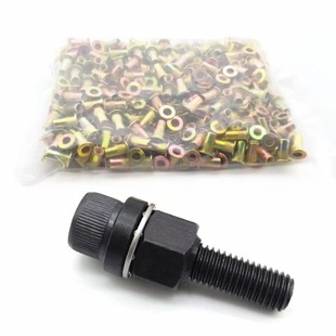 Pull rivet nut simple tool household car license plate iron manual pull female head flat head pull rivet nut rivet