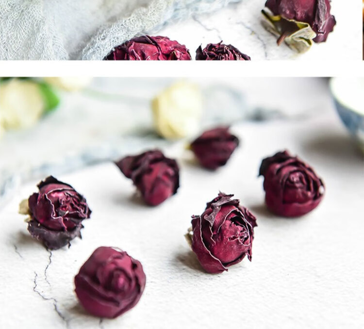 Yunnan Mo Hong Rose Bud Tea 500g Edible Dried Rose Flower One Bud One Cup Bag specifications
