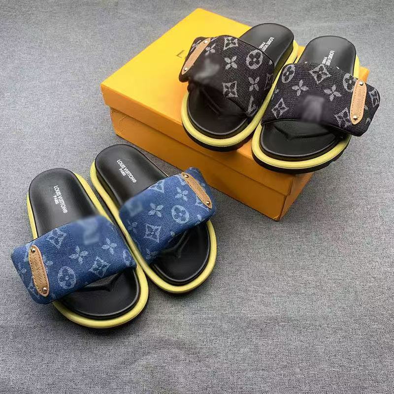 Zapatillas Velcro para mujeres de grosor en línea Zapatillas de muffin de moda para parejas