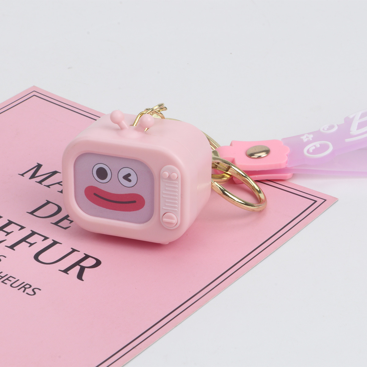 Yugui perro emisor de luz pequeña cámara llavero coolomi meiletty Cámara colgante