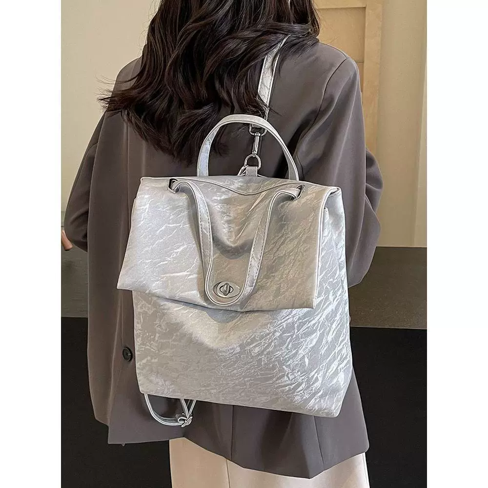 Fashionable backpack, summer capacious universal shoulder bag, Korean style