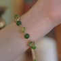 天然小众绿玛瑙四叶草手链