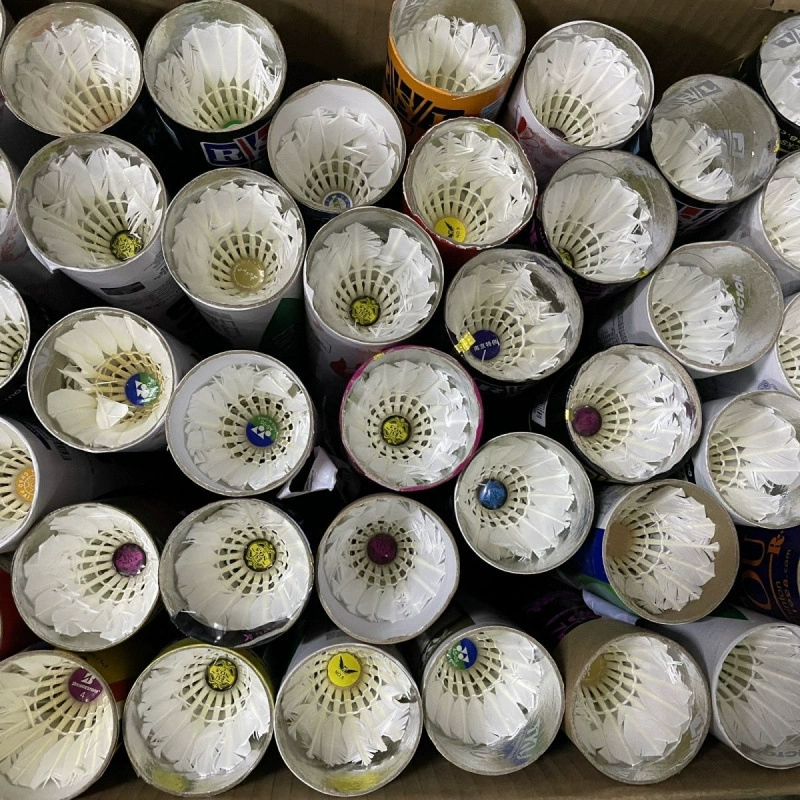 80% of new badminton genuine ball game practice ball 1 clearance 12 barrels teaching training cheap second-hand training ball