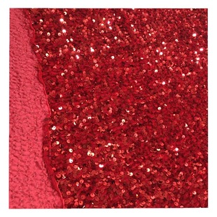 Encrypted version 5mm elastic flannel sequin embroidered women's coat cheongsam shoes hair accessories children's wear sequin embroidered fabric