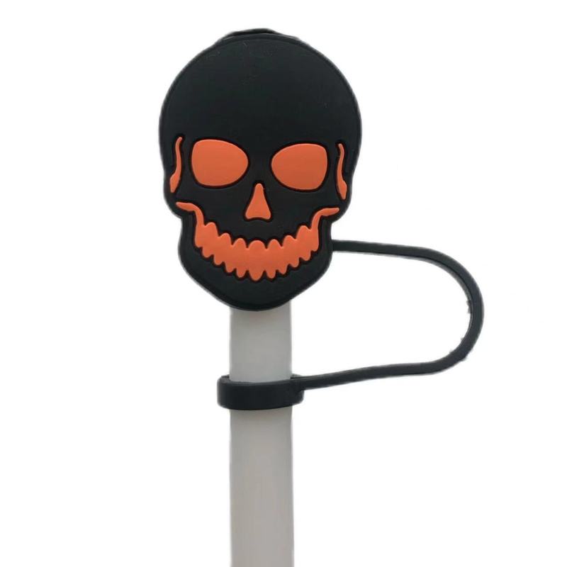 ハロウィーン公仔ストローキャップストロー防塵キャップ防塵カバー個性飲料ストローキャップクロスボーダー|undefined