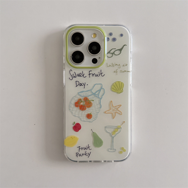双层海星水果袋适用苹果17pro手机壳16全包15pro防摔14保护套13|undefined