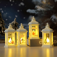 圣诞节装饰品挂件桌面橱窗摆件小夜灯布置道具电子蜡烛灯led风灯