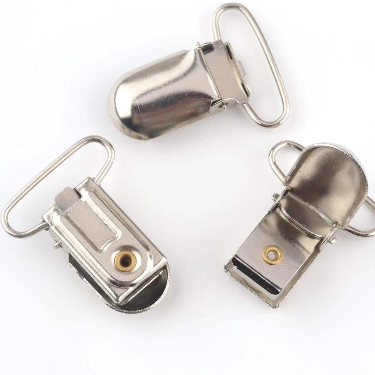 Hebilla de pico de pato 2,0 cm de diámetro interior (plata) / grano