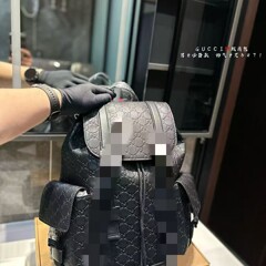 2025gucc酷家跨境男士双肩包潮流印花休闲大容量新款电脑书包旅行