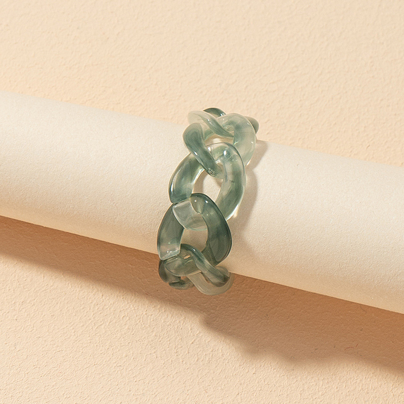 fashion acrylic resin chain ring