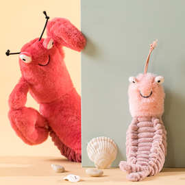 厂家销售Larry小龙虾公仔谢尔顿虾皮皮虾毛绒玩具玩偶娃娃礼物