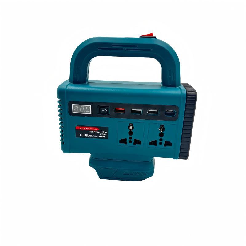 USB / TYPE-C con lámpara LED herramienta eléctrica de litio 21V a 220V inversor de explosión transfronteriza iluminación de emergencia al aire libre