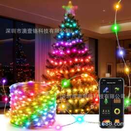 【现货折扣】蓝牙Wi-Fi双模智能LED灯串室内户外布置彩灯露营串灯