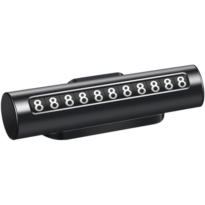 Nuevo coche móvil tarjeta de teléfono de estacionamiento temporal Placa de Número de coche número interno placa de matrícula móvil Placa de rodillo oculto