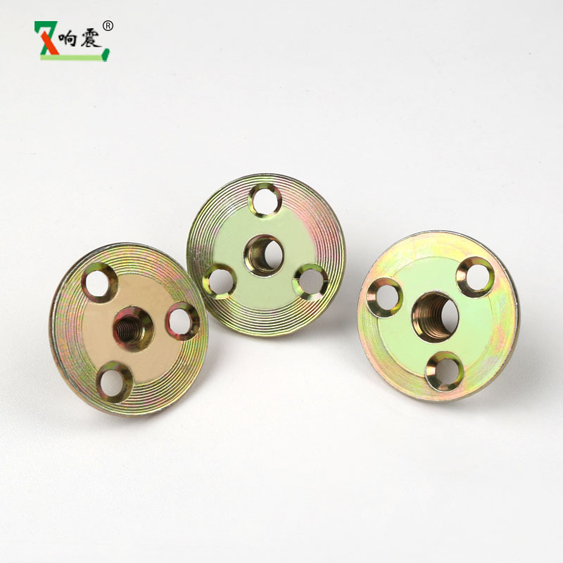 响震 铁板螺母/家具螺母/对锁螺母/锁紧螺母/三孔螺母 M6/M8/M10