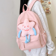 オリジナルかばんかわいいアニメ星小学生リュックサック高颜値小衆デザイン純色中学生ランドセル