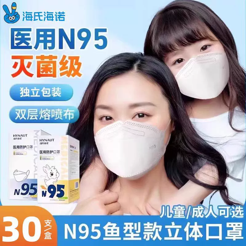 Медицинская защитная маска Hasi Hino N95 Одноразовая детская медицинская маска