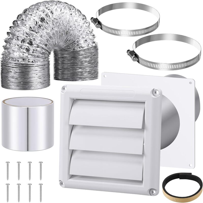 Square ventilation window for ships and RVs, air conditioning outlet, exterior wall rainproof louver, plastic vent for air exchange and smoke exhaust