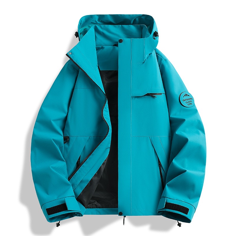 Popular Spring and Autumn Single-Layer Windbreaker Jacket for Men and Women, Windproof, Waterproof, Breathable Sports Jacket for Outdoor Hiking and Mountaineering