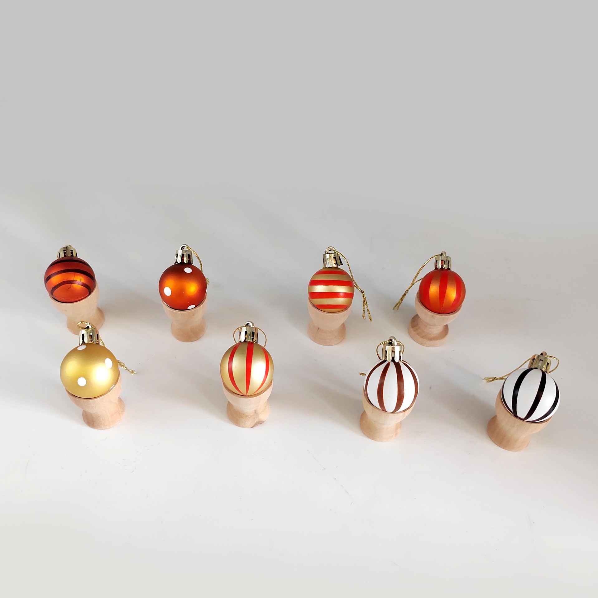 Navidad 3cm mate pintado plástico bola de Navidad otoño festivo bola decorativa