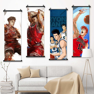 HD spray painting slam dunk Liuchuan Maple Cherry Blossom star poster living room decorative painting wall hanging painting