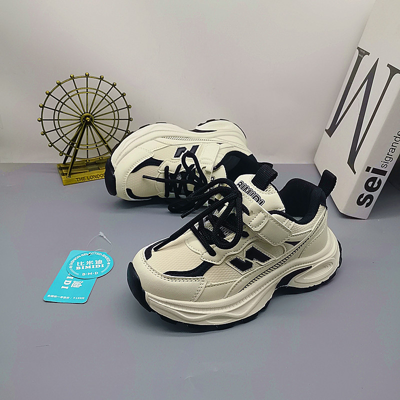 Bimidi cuero 2025 zapatos de correr nuevos zapatos de correr de otoño zapatos de niños zapatos de niños zapatos deportivos de niños mayores zapatos de padres estudiantes