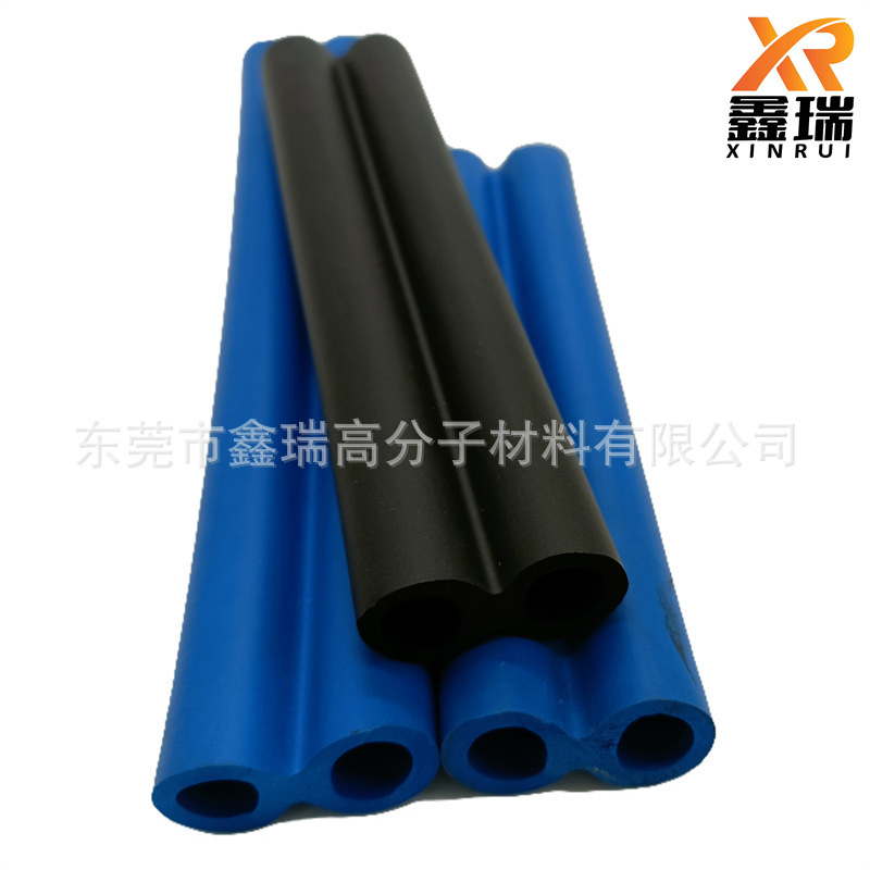 NBR八字管橡塑海绵双孔管 nbr运动器材把手套管 实心丁晴橡塑棒