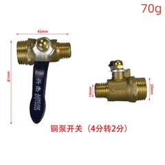 Agricultural three-cylinder plunger pump copper pump switch sprayer accessories high-pressure three-cylinder plunger accessories chrome-plated pump switch