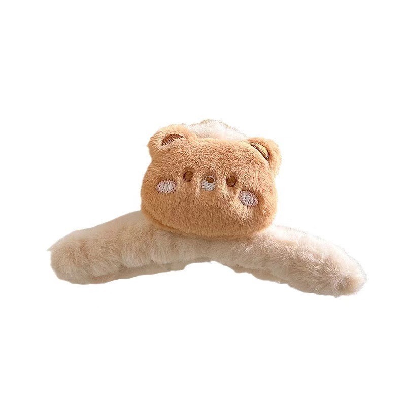 アニメのぬいぐるみのウサギのパンダの髪はクリップの後頭部をつかんで大きいサイズのサメのクリップの頭飾りの髪の量が多いです。|undefined