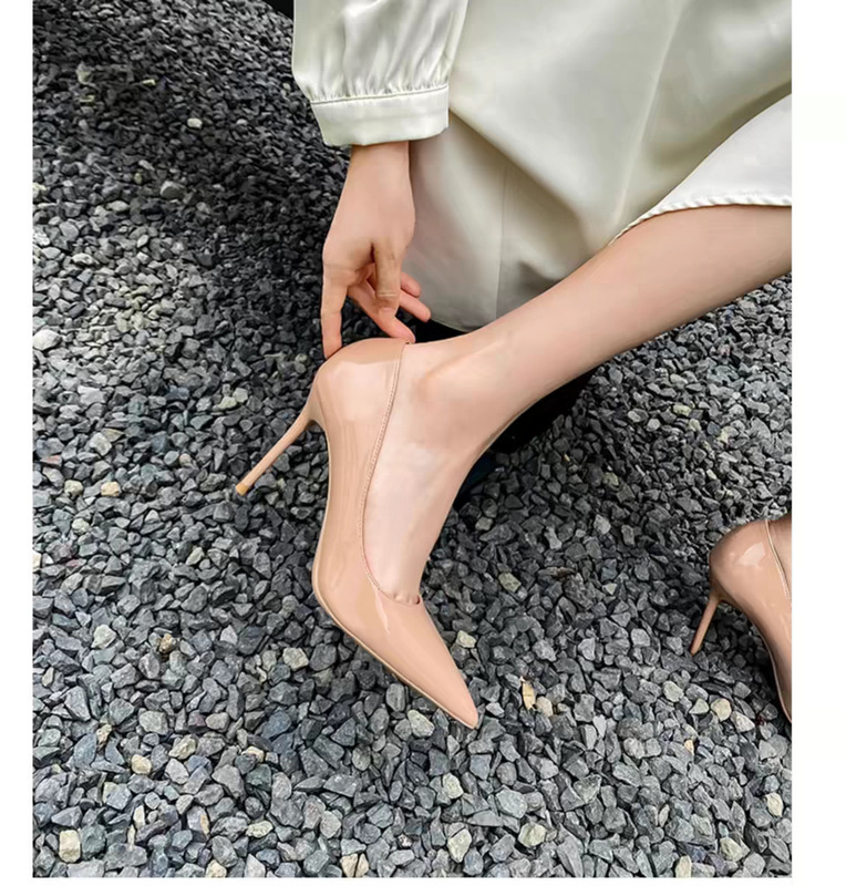 现货ZS111大码高跟鞋细跟女2025年时尚气质高级感不累脚浅口单鞋|undefined