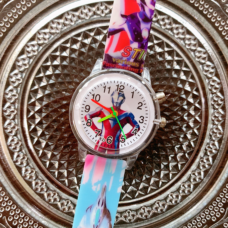 Aisha Niña de dibujos animados impreso reloj de cuarzo luminoso 2023 reloj para niños lindos al por mayor de suministro transfronterizo