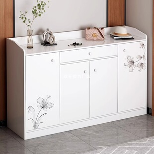 Household Shoe Cabinet Storage Cabinet Doorway Simple Multi-Layer Shoe Rack Simple Modern Foyer Cabinet Imitation Solid Wood Storage Cabinet
