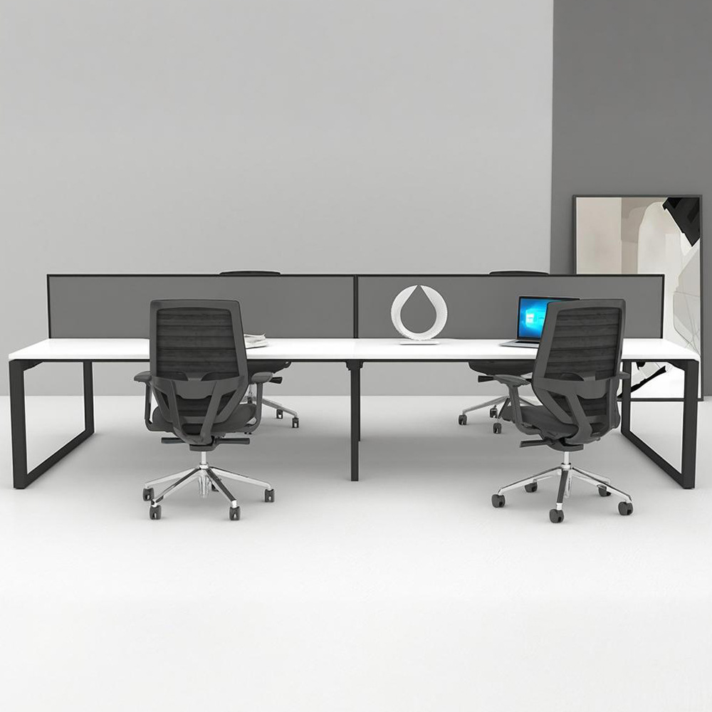 Mesa de personal 4 personas 6 personas mesa de computadora simple tarjeta de tarjeta de oficina pantalla de personal de trabajo