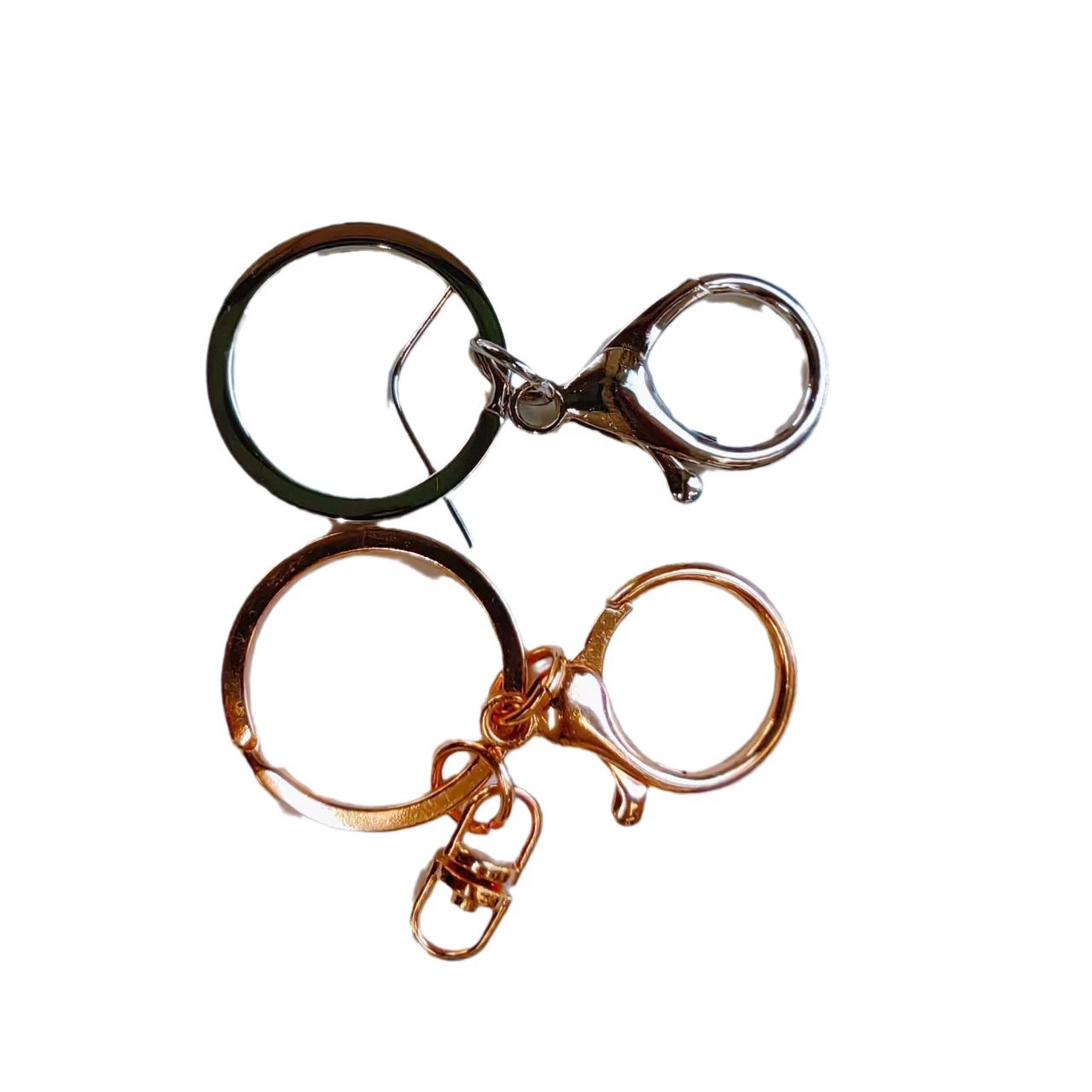 Set, golden keychain, fresh accessory, 3 piece set, DIY