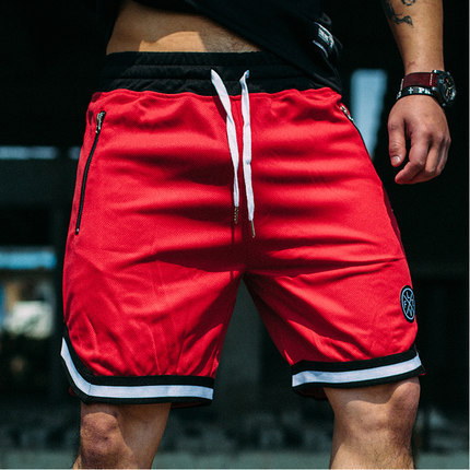 Fitness Sports Shorts Men's Breathable Pants Summer Running Training Basketball Five-Point Pants Trendy Hip-Hop Shorts Quick-Drying Trend