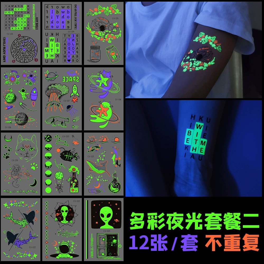 Set, brand fresh waterproof tattoo stickers