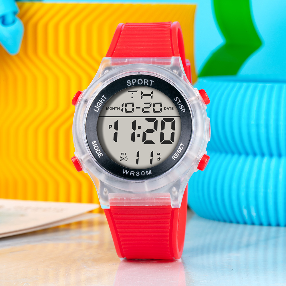 2025 nuevo aprendizaje reloj para niños reloj electrónico deportivo alarma luminosa multifuncional fábrica de relojes electrónicos al por mayor