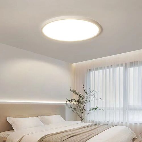 Full spectrum LED tri-proof ceiling lamp ultra-thin round bathroom bathroom balcony aisle corridor Zhongshan lamp