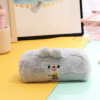 Japanese high quality plush cute pencil case, capacious stationery for elementary school students, with little bears, South Korea