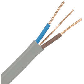 家用厂家电源线无氧铜纯铜2芯+地线扁线2*1.5MM2+E