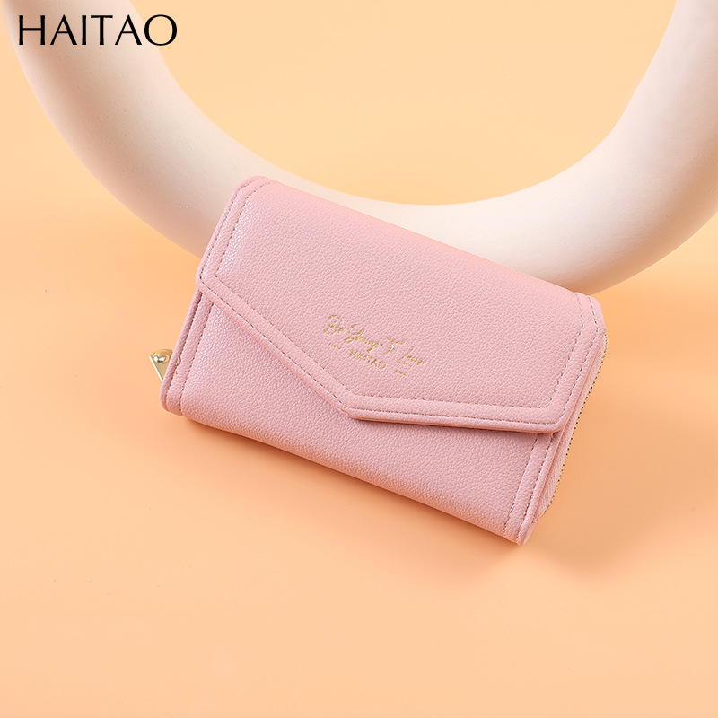 Todos los tipos de nuevos ins mujeres lindas damas cartera de alta calidad corta multi-tarjeta billetera con cremallera pequeña bolsa de mano