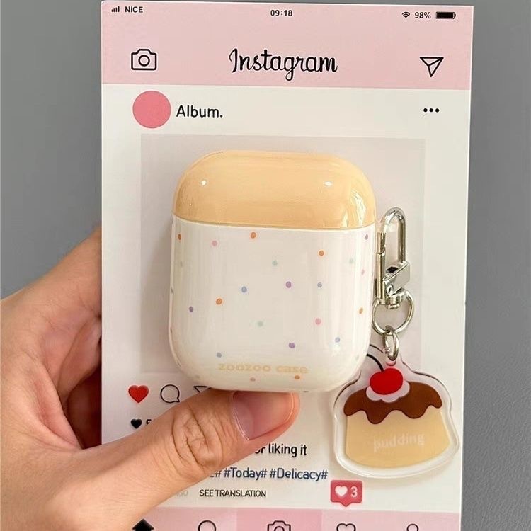Защитный чехол для Apple AirPods с подвеской и клетчатым принтом