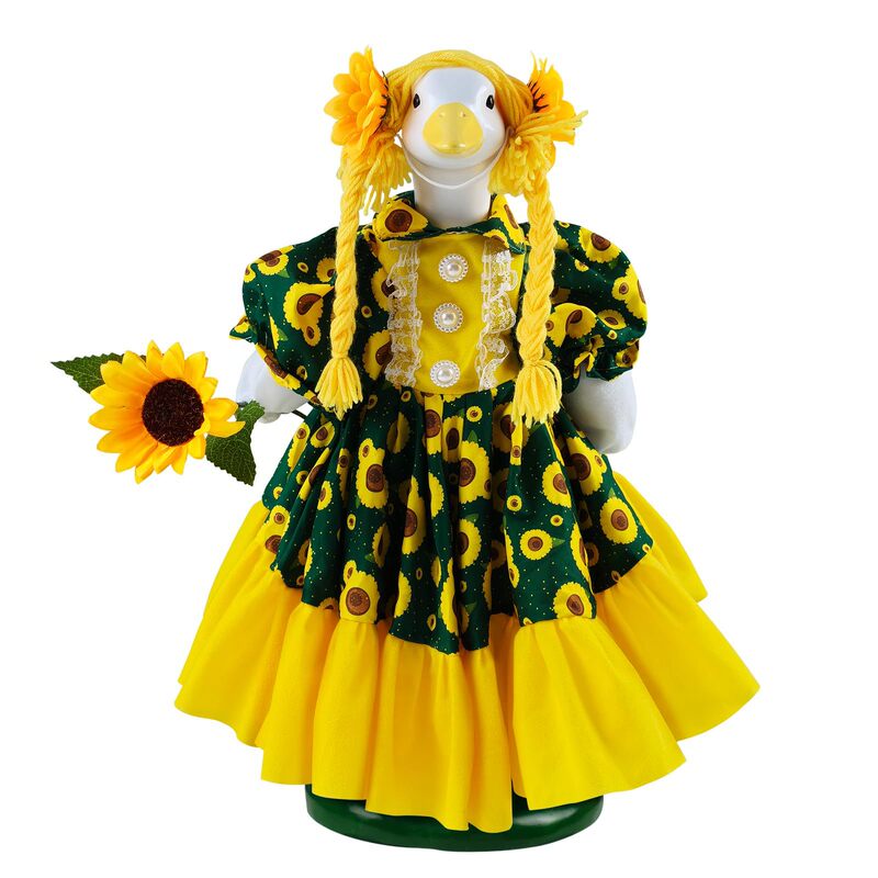 Sunflower Corridor Goose Costume Suitable for 23inch Goose Statue Lawn Courtyard Garden Party Decoration Sunflower Corridor Goose Costume Suitable for 23inch Goose Statue Lawn Courtyard Garden Party Decoration