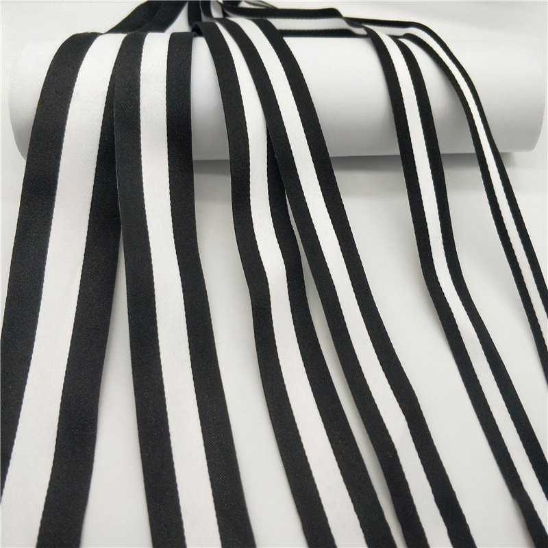 100D banda de banda de poliéster densa tricolor banda de banda de banda de banda lateral ropa bolsa accesorios en stock al por mayor